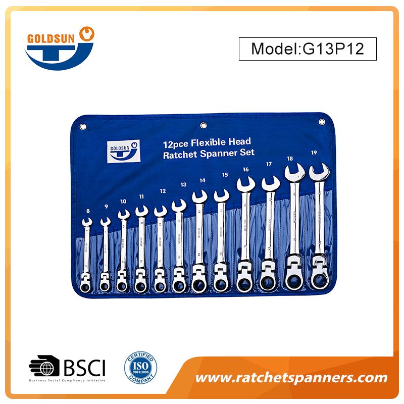 12pcs র্যাচেট স্প্যানার সেট